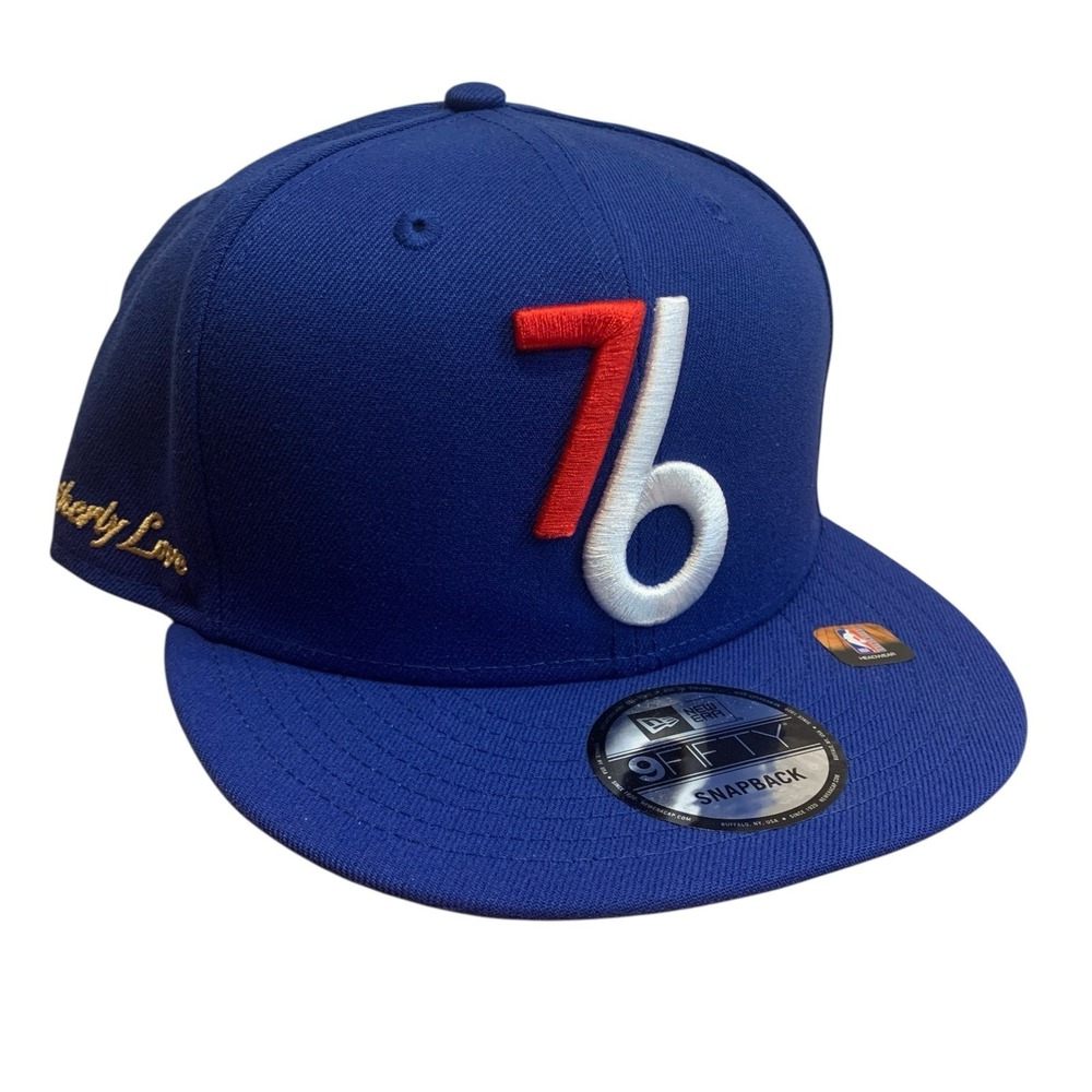 New Era Philadelphia 76ers 9FIFTY Royal City Edition Snapback Adjustable Hat